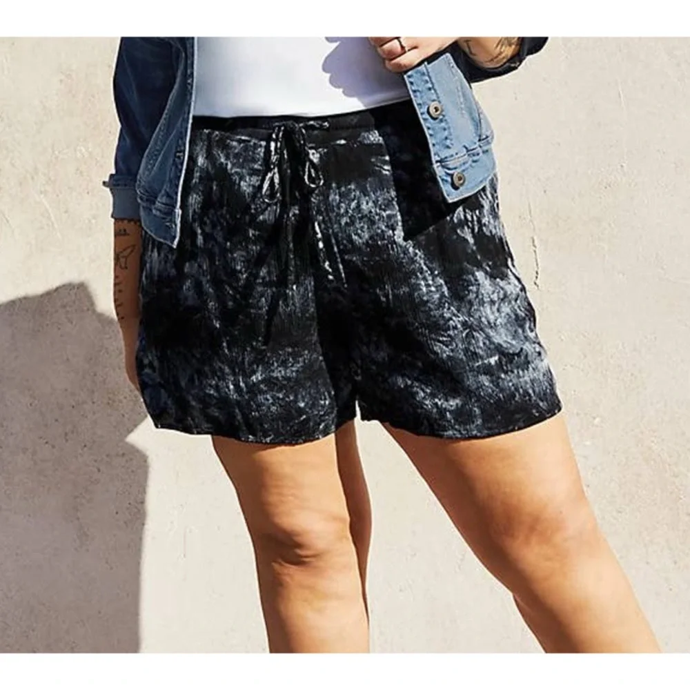 Torrid navy blue tie dyed Shorts